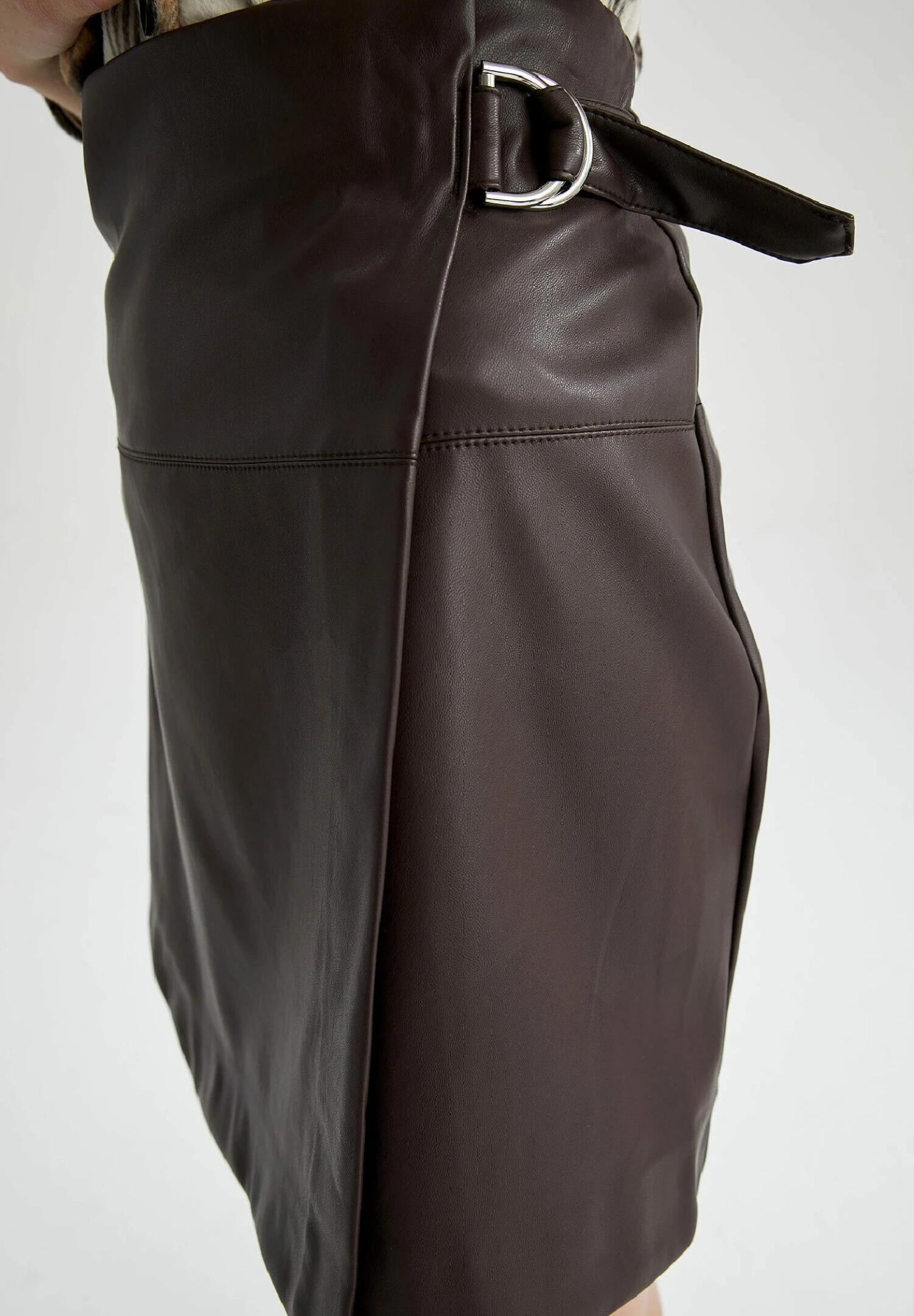 DeFacto Wikkelrok - Brown 6 DeFacto Wikkelrok - Brown - Afbeelding 4