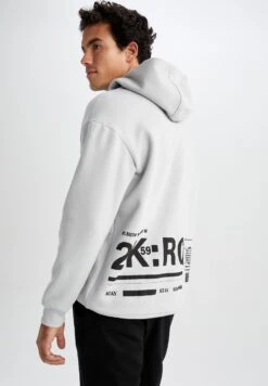 DeFacto Boxy Fit- Hoodie - Grey 9 DeFacto Boxy Fit- Hoodie - Grey -DeFacto 1e45ebf431774e6192efa1a12bf3783c