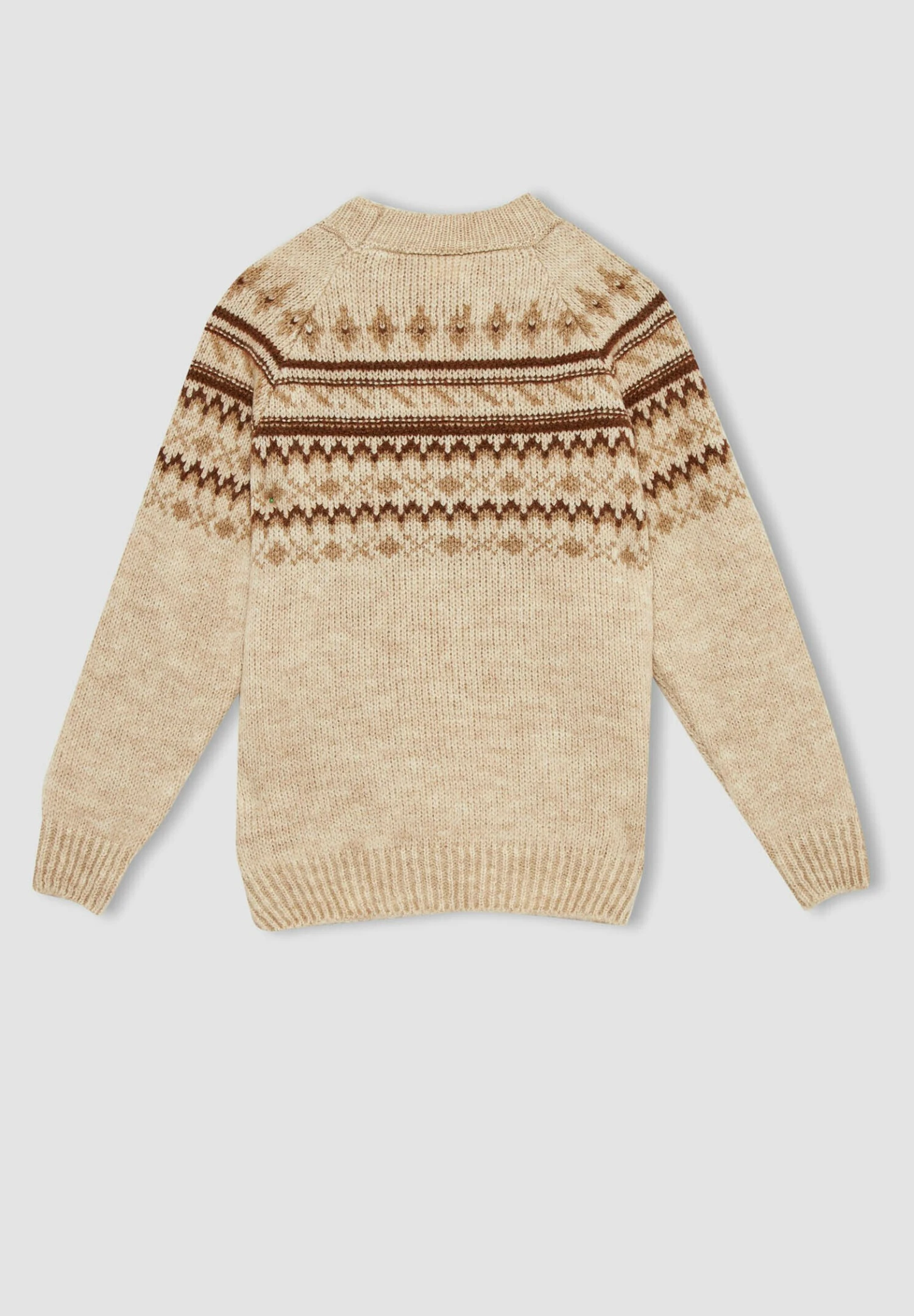 DeFacto Regular Fit- Trui - Beige 4 DeFacto Regular Fit- Trui - Beige - Afbeelding 2