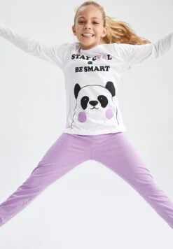 DeFacto Pyjama - Purple -DeFacto 1e8591265e2b453d82e0cb0c4ca86e6f