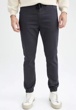 DeFacto Standart Fit - Broek - Anthracite