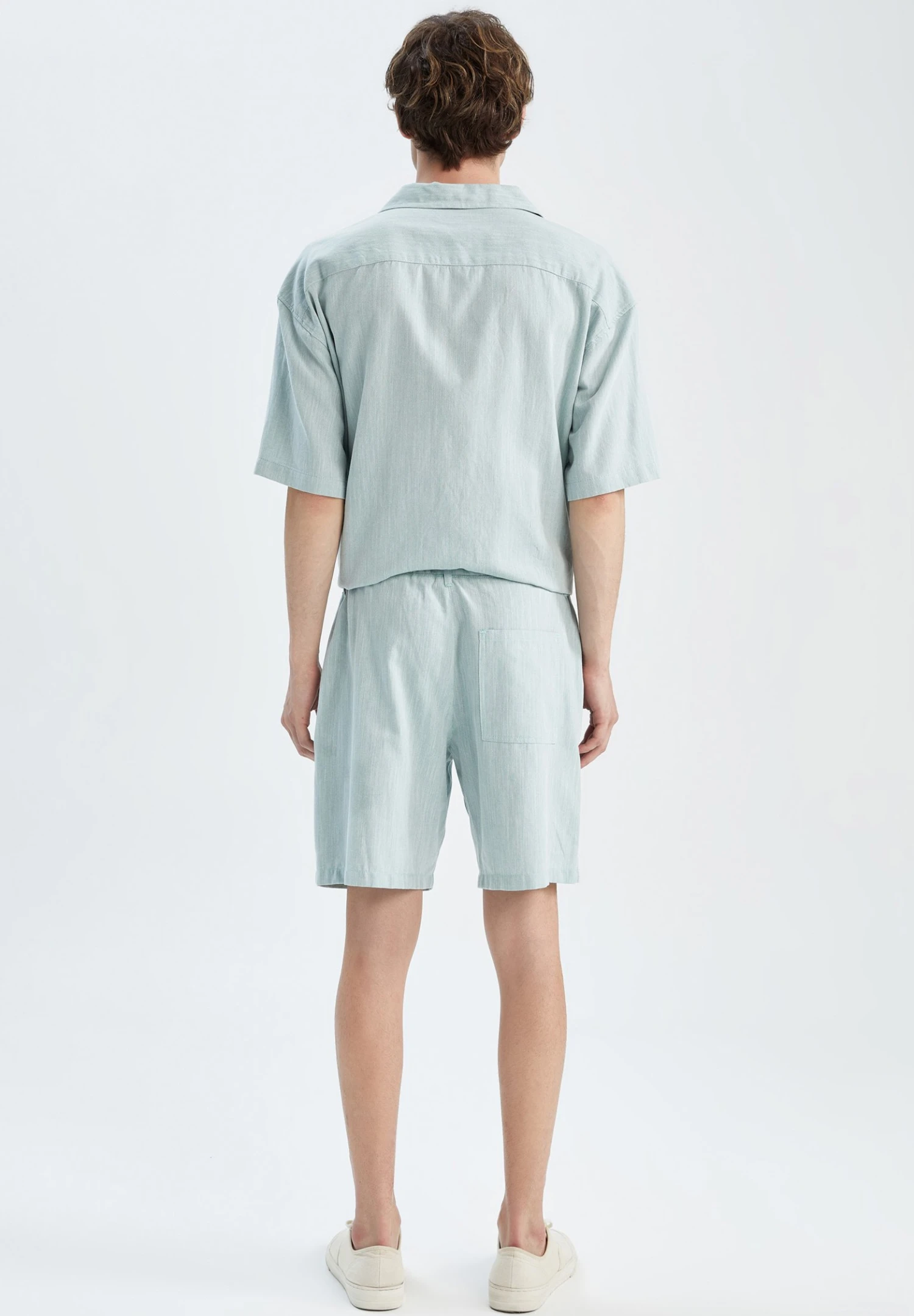 DeFacto Regular Fit Set - Shorts - Green 4 DeFacto Regular Fit Set - Shorts - Green - Afbeelding 2