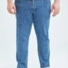DeFacto Straight Leg Jeans - Blue 1 DeFacto Straight Leg Jeans - Blue -DeFacto 216bc0b60c7a4576839c652976c5e74c