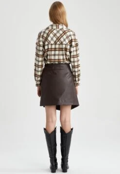 DeFacto Wikkelrok - Brown 8 DeFacto Wikkelrok - Brown -DeFacto 233a6d74b3974e5c8e777041bbbd535b