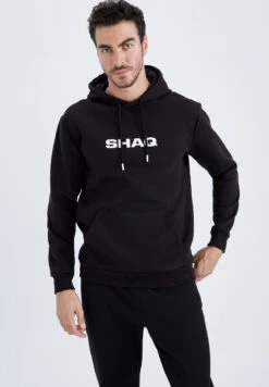 DeFacto Shaquille O Neal Standart Fit- Hoodie - Black