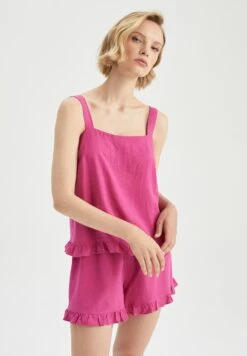 DeFacto Regular Fit - Pyjamashirt - Pink 9 DeFacto Regular Fit - Pyjamashirt - Pink -DeFacto 2383de00b8764889afef4b06e7b3d568