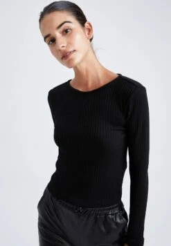 DeFacto Fitted - Longsleeve - Black