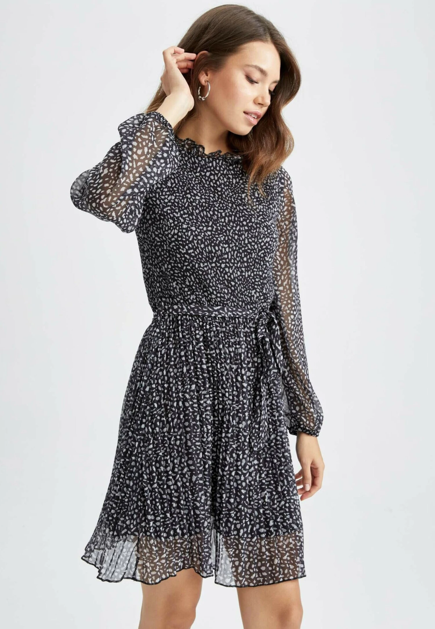 DeFacto Elastic Waist - Jurk - Black 3 DeFacto Elastic Waist - Jurk - Black