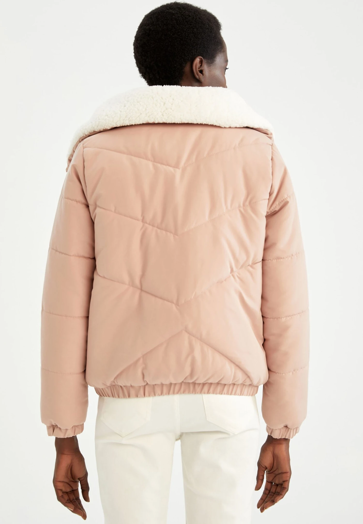 DeFacto Relax Fit - Winterjas - Pink 5 DeFacto Relax Fit - Winterjas - Pink - Afbeelding 3