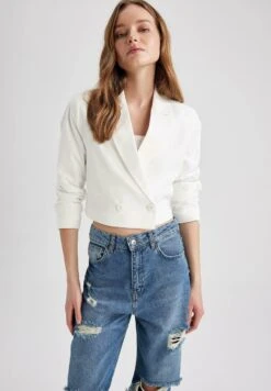 DeFacto Regular Fit- Blazer - Ecru