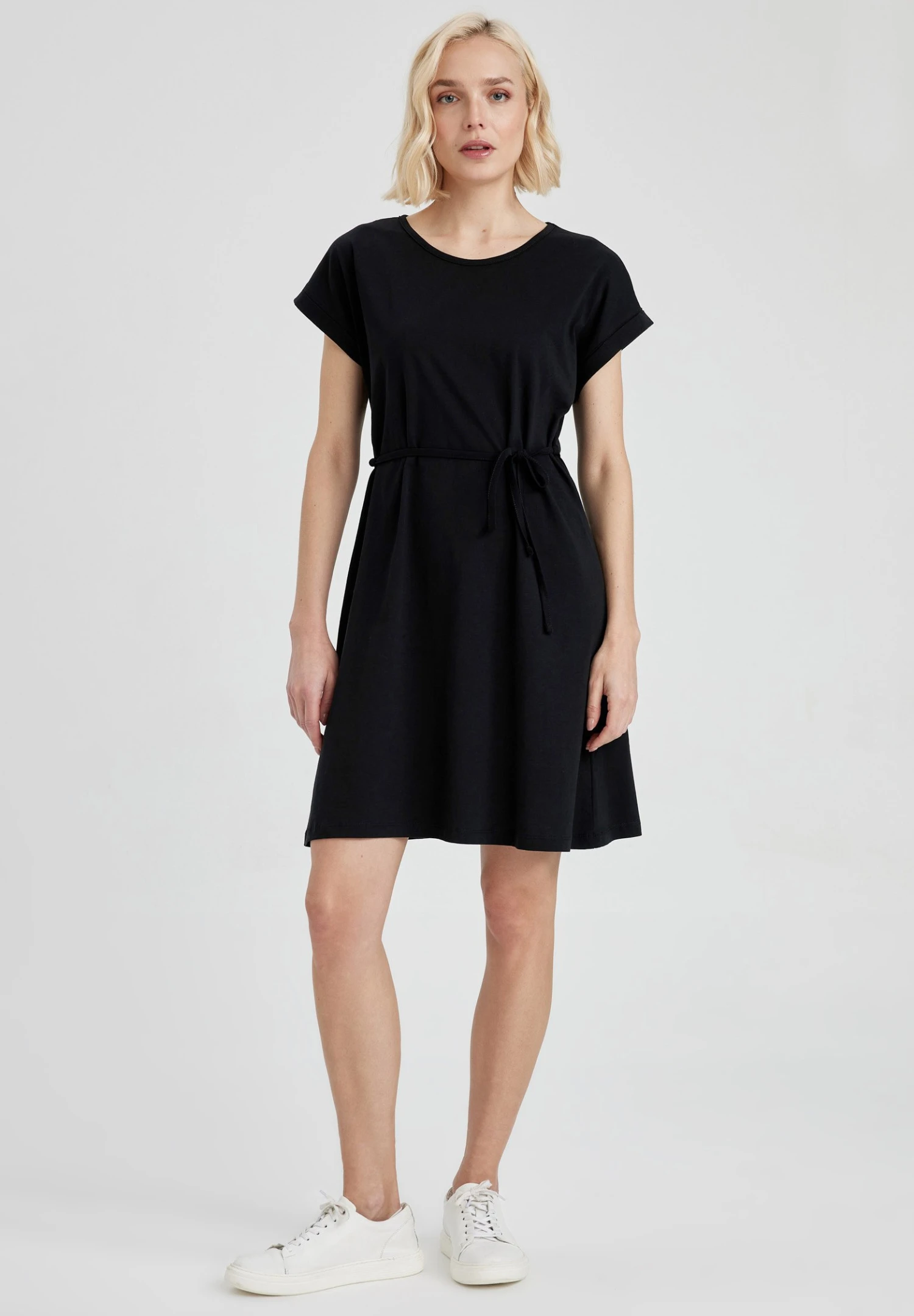 DeFacto A Line - Jerseyjurk - Black 4 DeFacto A Line - Jerseyjurk - Black - Afbeelding 2