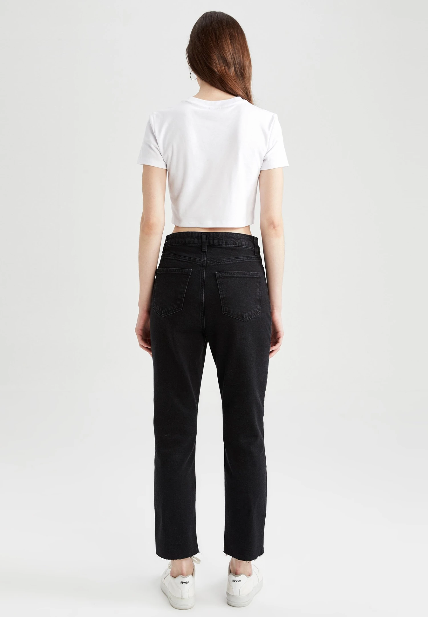 DeFacto Vintage Straight - Straight Leg Jeans - Black 5 DeFacto Vintage Straight - Straight Leg Jeans - Black - Afbeelding 3