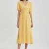 DeFacto Elastic Waist - Blousejurk - Yellow 1 DeFacto Elastic Waist - Blousejurk - Yellow -DeFacto 2520d3b9db3042cca00fe228edec2e16
