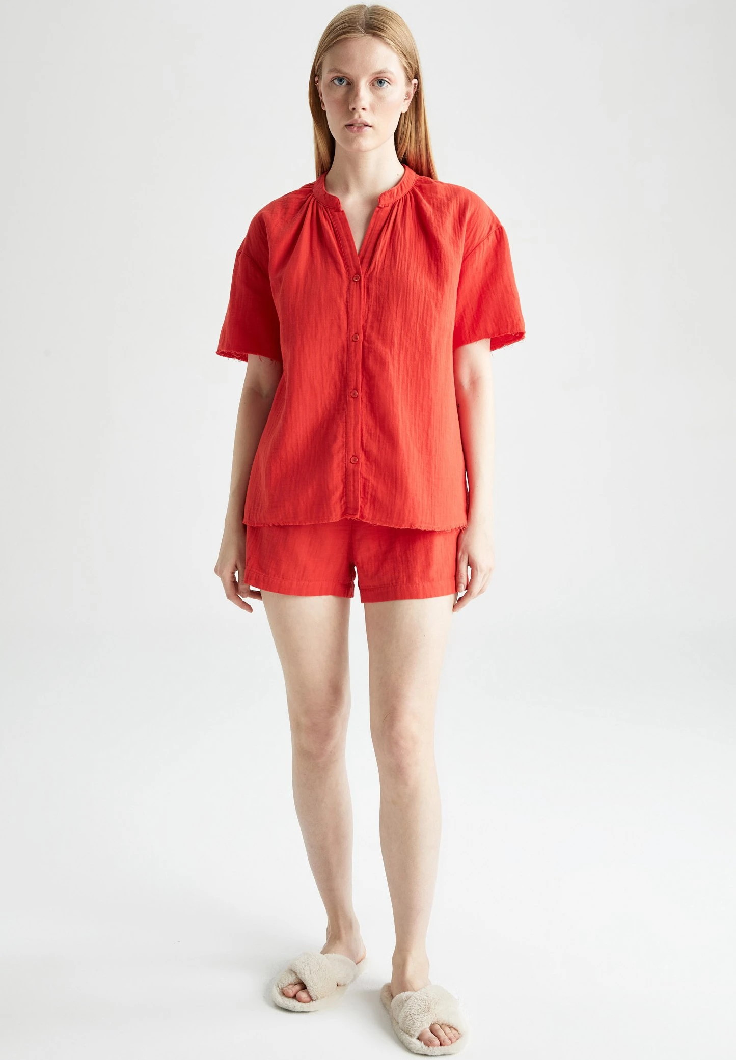 DeFacto Pyjamashirt - Red 4 DeFacto Pyjamashirt - Red - Afbeelding 2