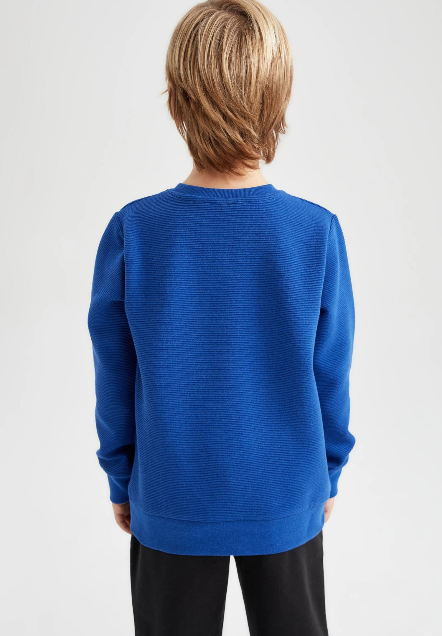 DeFacto Regular Fit - Sweater - Blue 5 DeFacto Regular Fit - Sweater - Blue - Afbeelding 3