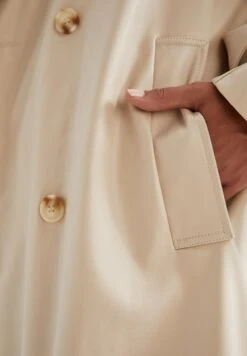 DeFacto Regular Fit - Trenchcoat - Ecru 9 DeFacto Regular Fit - Trenchcoat - Ecru -DeFacto 27100ce407b742deb8dc981d8aff441c