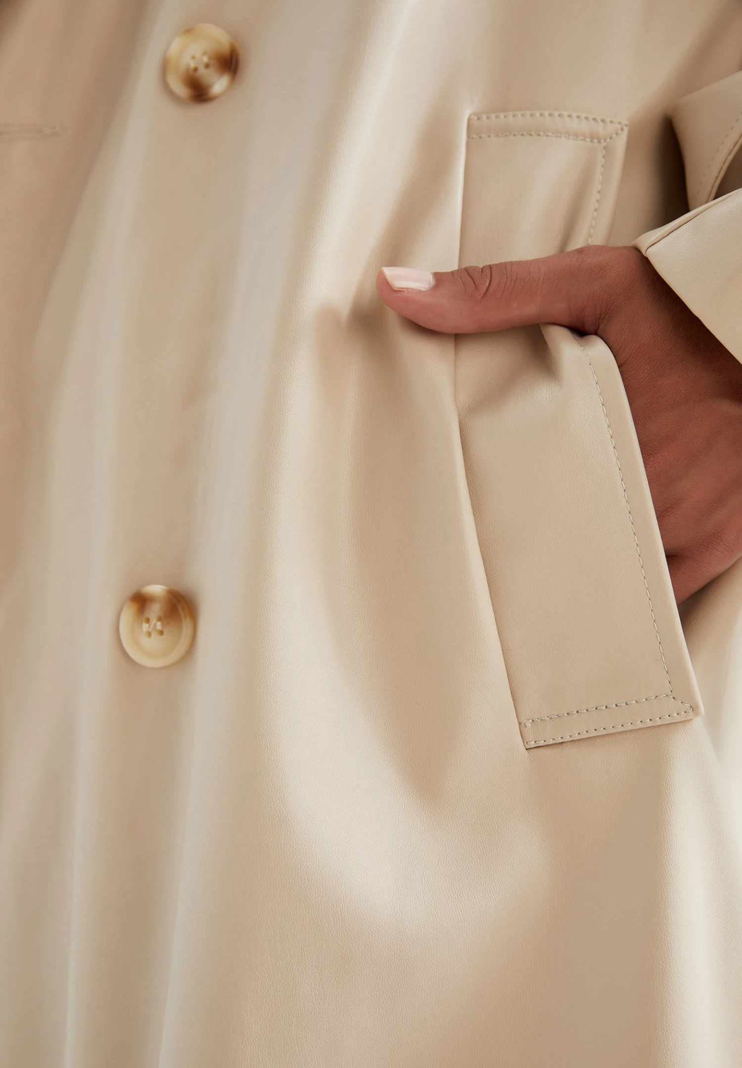 DeFacto Regular Fit - Trenchcoat - Ecru 6 DeFacto Regular Fit - Trenchcoat - Ecru - Afbeelding 4