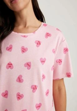 DeFacto Regular Fit- Nachtjapon - Pink -DeFacto 2864459704b143168933cee1887ddb04