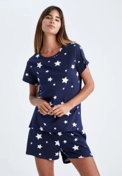 DeFacto Set Regular Fit - Pyjama - Navy