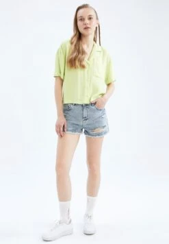 DeFacto Relax Fit - Overhemdblouse - Green -DeFacto 2913588c21fa4fe580de2afdb308d12d