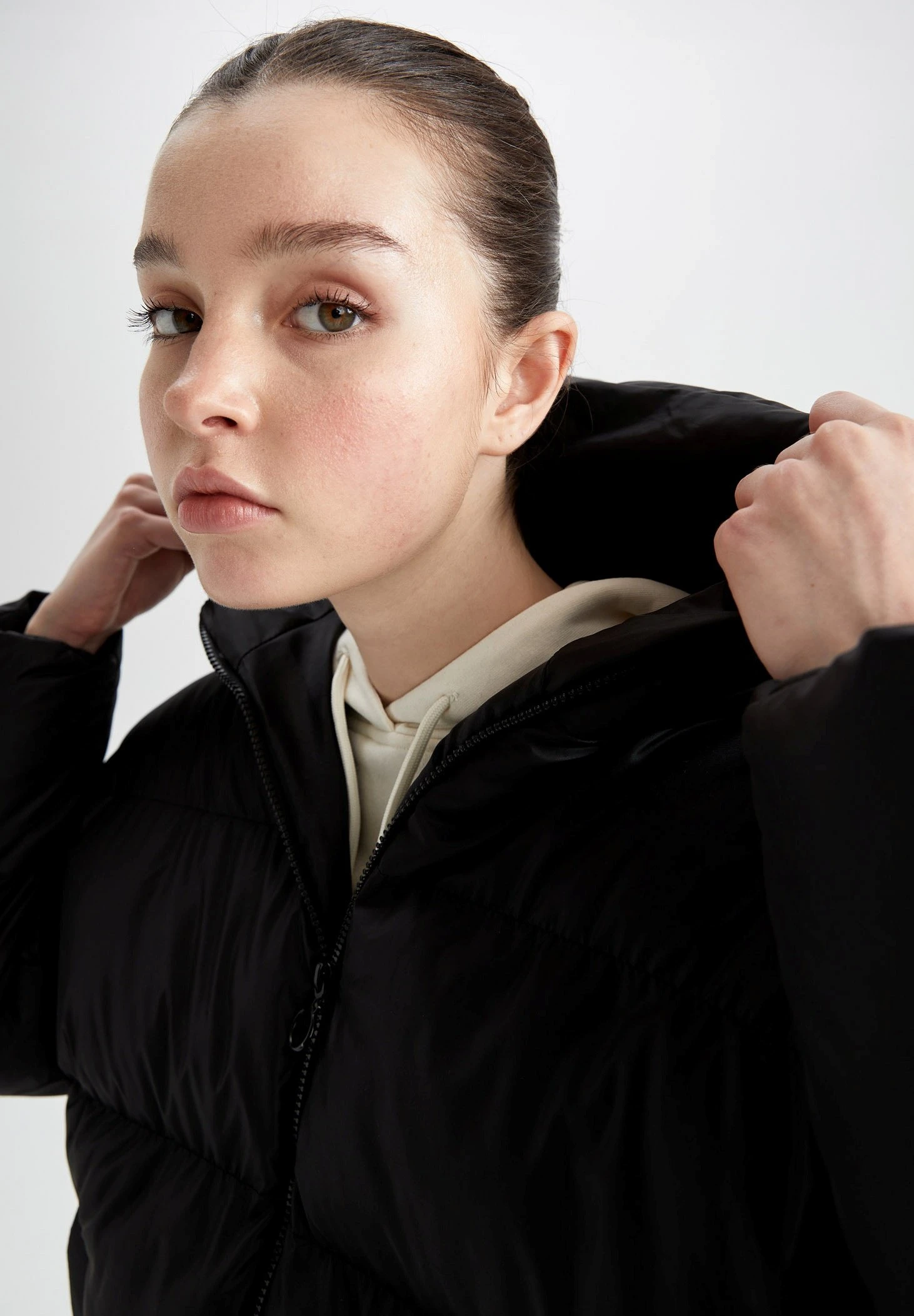 DeFacto Standart Fit - Winterjas - Black 6 DeFacto Standart Fit - Winterjas - Black - Afbeelding 4