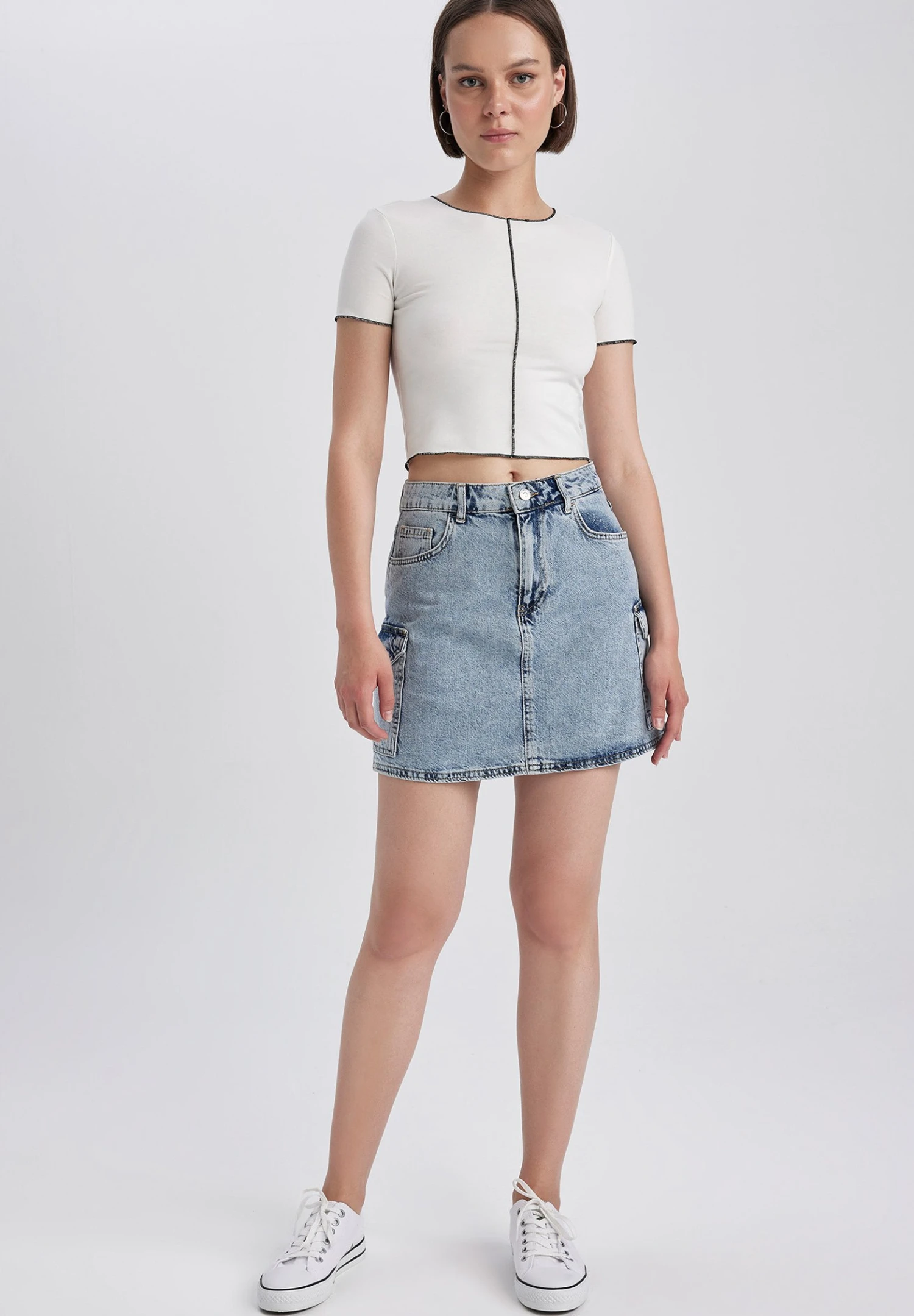 DeFacto Jeansrok - Blue 4 DeFacto Jeansrok - Blue - Afbeelding 2