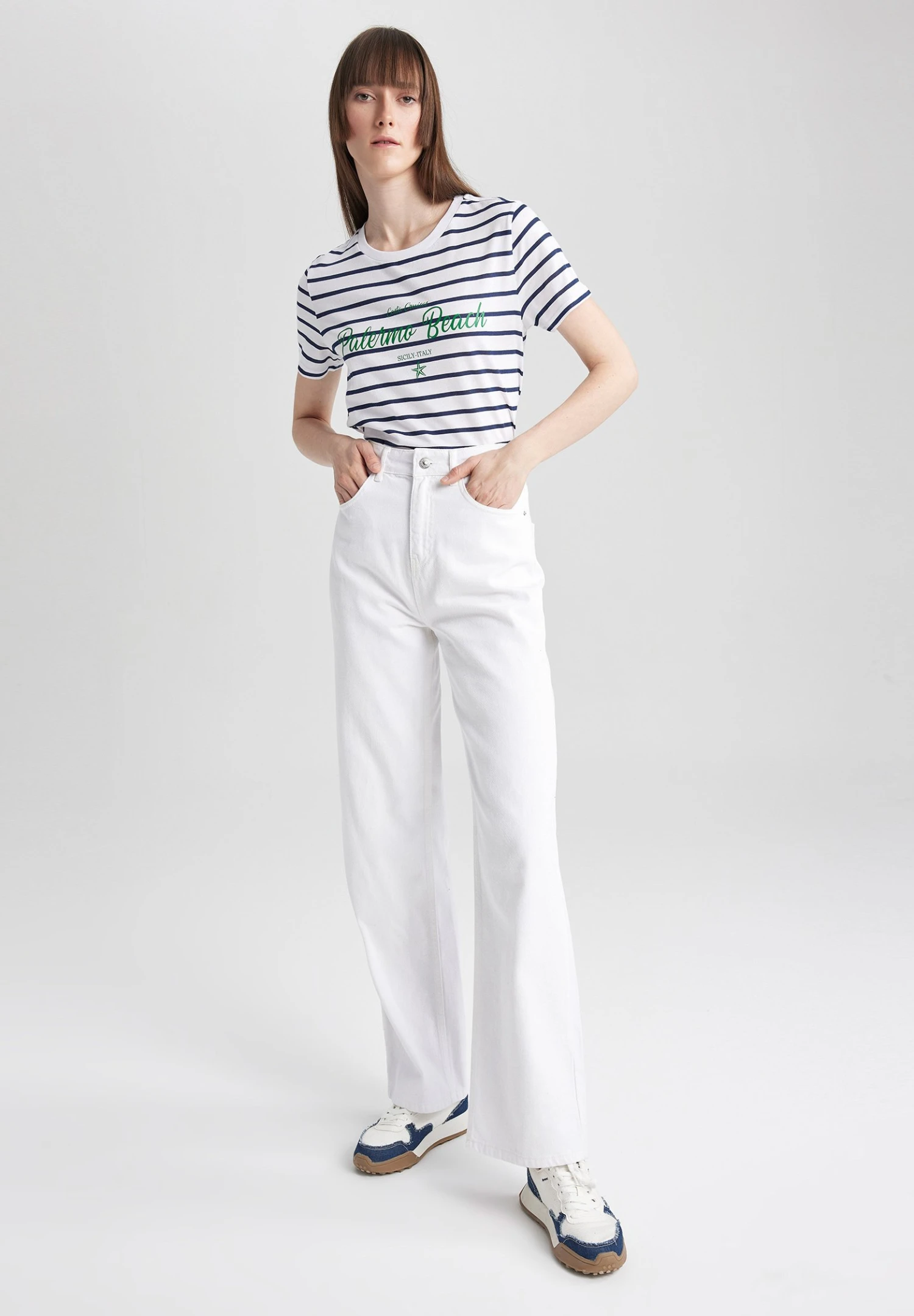 DeFacto Regular Fit- T-Shirt Print - Navy 4 DeFacto Regular Fit- T-Shirt Print - Navy - Afbeelding 2