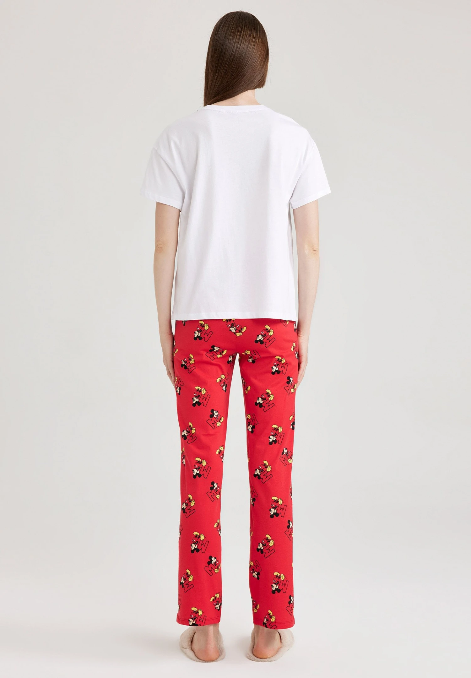 DeFacto Set Mickey & Minnie Regular Fit- Pyjama - Red 5 DeFacto Set Mickey & Minnie Regular Fit- Pyjama - Red - Afbeelding 3