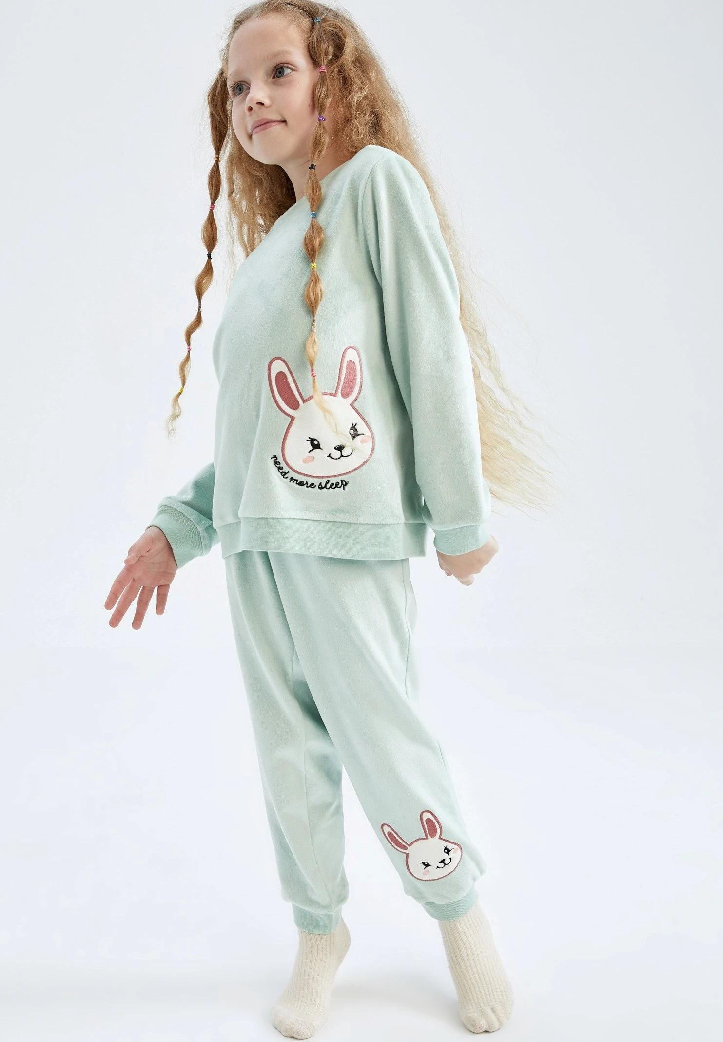 DeFacto Regular Fit - Pyjama - Turquoise 3 DeFacto Regular Fit - Pyjama - Turquoise