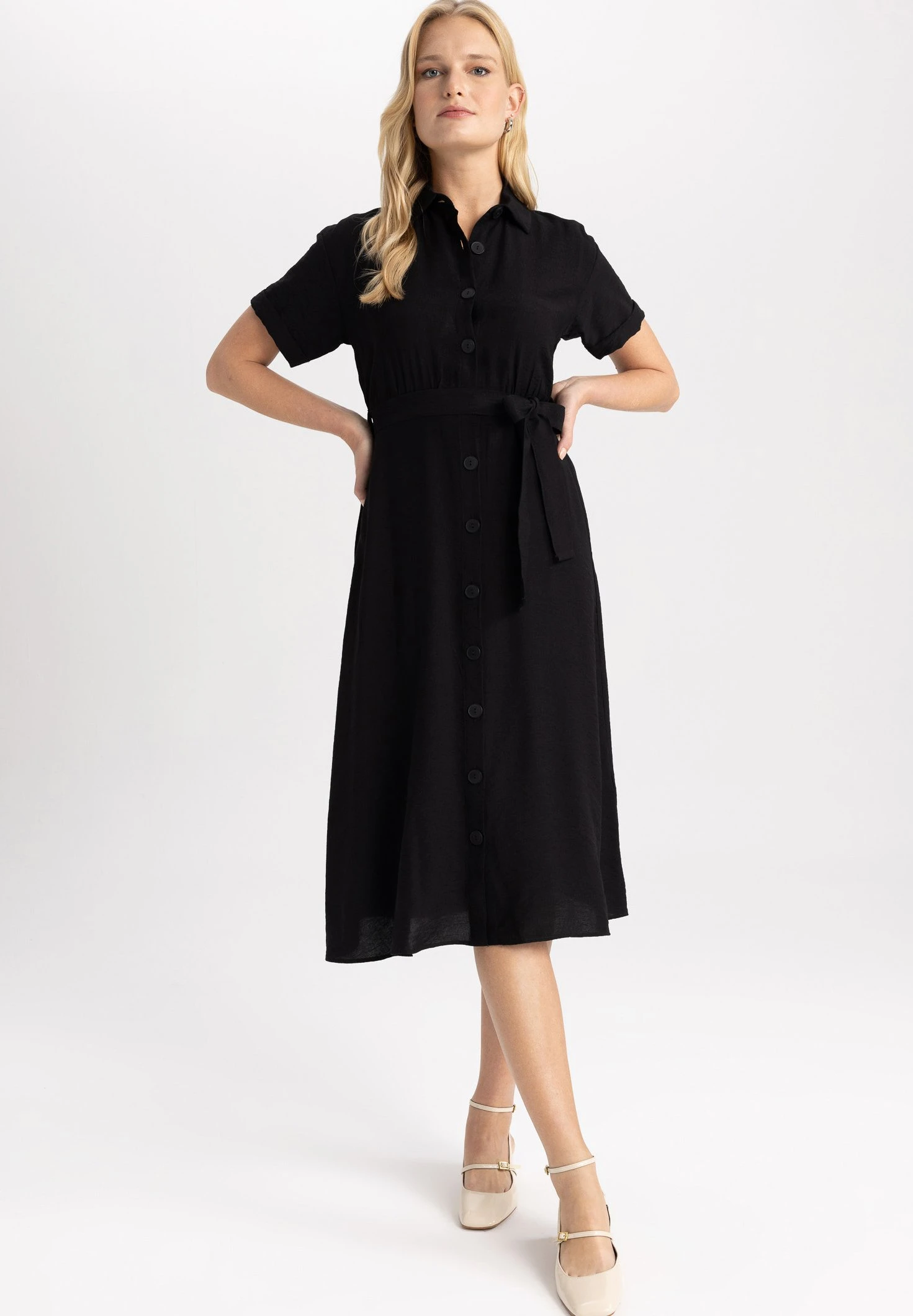 DeFacto Blousejurk - Black 4 DeFacto Blousejurk - Black - Afbeelding 2