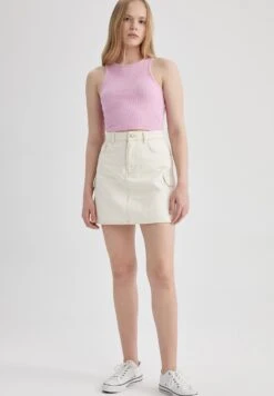 DeFacto Cargo Fit - Jeansrok - White 7 DeFacto Cargo Fit - Jeansrok - White -DeFacto 2be6d32e26414a2a8f9494fb61f6e018