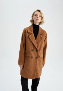 DeFacto Regular FitWinter- Halflange Jas - Brown