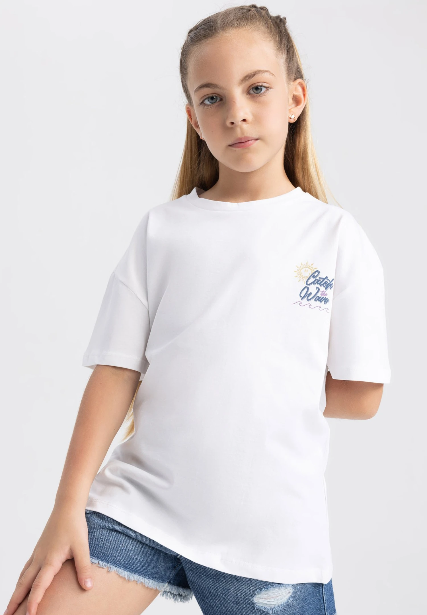 DeFacto T-Shirt Print - Ecru 3 DeFacto T-Shirt Print - Ecru