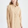DeFacto Relax Fit- Overhemdblouse - Beige 1 DeFacto Relax Fit- Overhemdblouse - Beige -DeFacto 2cbb411a8cf94cf180f2993ac1f8d21f