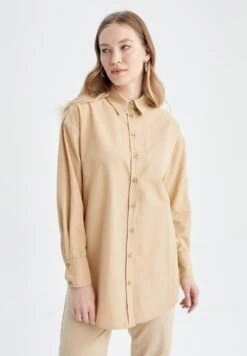 DeFacto Relax Fit- Overhemdblouse - Beige