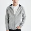 DeFacto Regular Fit - Sweater Met Rits - Grey 1 DeFacto Regular Fit - Sweater Met Rits - Grey -DeFacto 2ccf5d5f7f1648f9a50e9ca50b33a26c