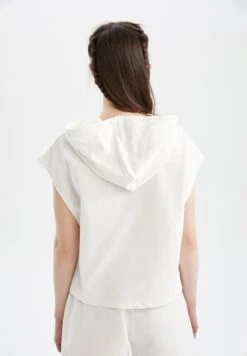 DeFacto Hoodie - Ecru 8 DeFacto Hoodie - Ecru -DeFacto 2d16f4cc080c437da7520b4dd123e07e