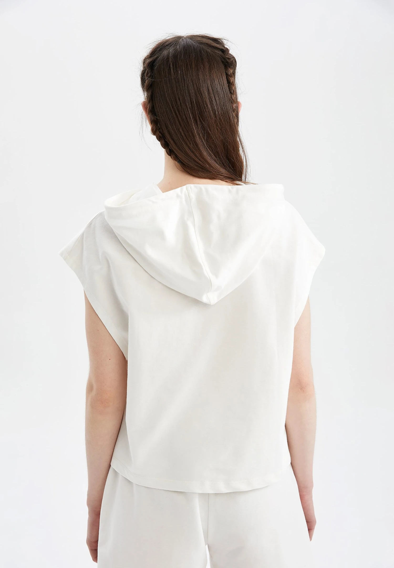 DeFacto Hoodie - Ecru 5 DeFacto Hoodie - Ecru - Afbeelding 3