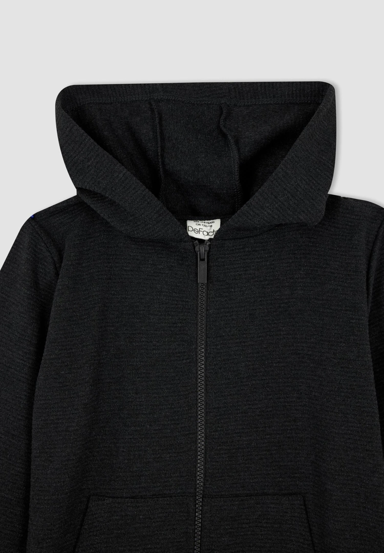 DeFacto Regular Fit- Hoodie - Anthracite 7 DeFacto Regular Fit- Hoodie - Anthracite - Afbeelding 5
