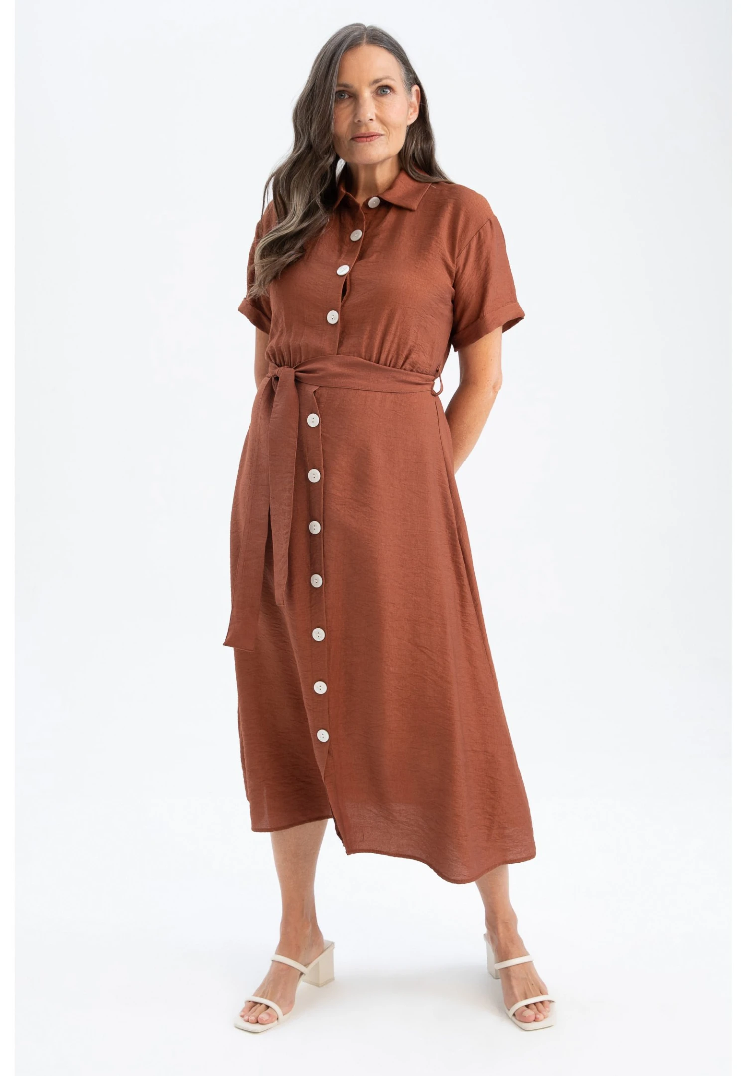 DeFacto Blousejurk - Brown 3 DeFacto Blousejurk - Brown