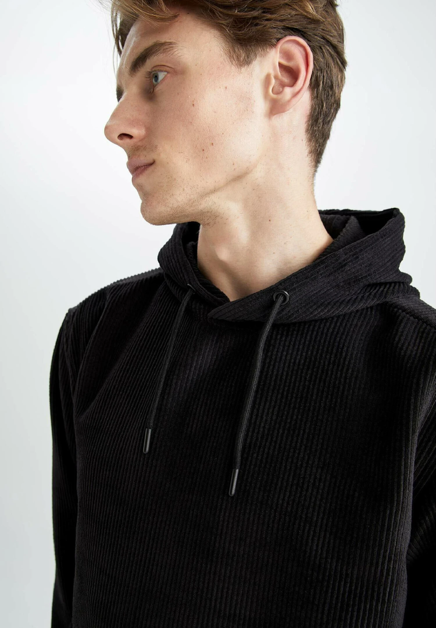 DeFacto Relax Fit - Hoodie - Black 6 DeFacto Relax Fit - Hoodie - Black - Afbeelding 4