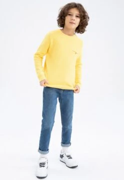 DeFacto Regular Fit - Trui - Yellow