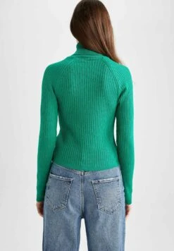 DeFacto Slim Fit - Trui - Green -DeFacto 2fc25bdcd5af4cbf9ac301bca09d054e