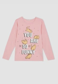 DeFacto 2In1 Set - Pyjama - Pink -DeFacto 301f1fb26699418f84bb46f39ee0cf89