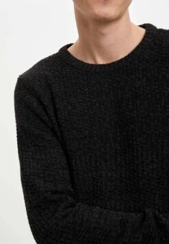 DeFacto Slim Fit - Trui - Anthracite -DeFacto 306c0e049bc64046936433f47cca8217