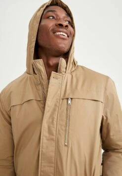 DeFacto Regular Fit - Parka - Beige -DeFacto 30ae10c153864c18a247a8bda1b6ce77