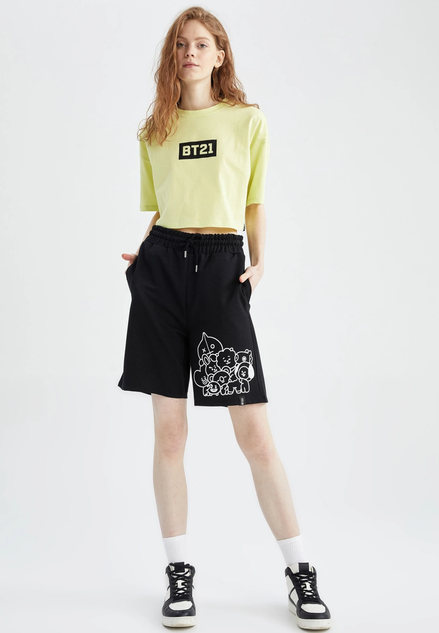 DeFacto Bt21 - T-Shirt Print - Green 4 DeFacto Bt21 - T-Shirt Print - Green - Afbeelding 2