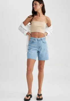 DeFacto Bermuda- Jeansshort - Blue -DeFacto 31e3b39ecbf54598915b1544daff2925