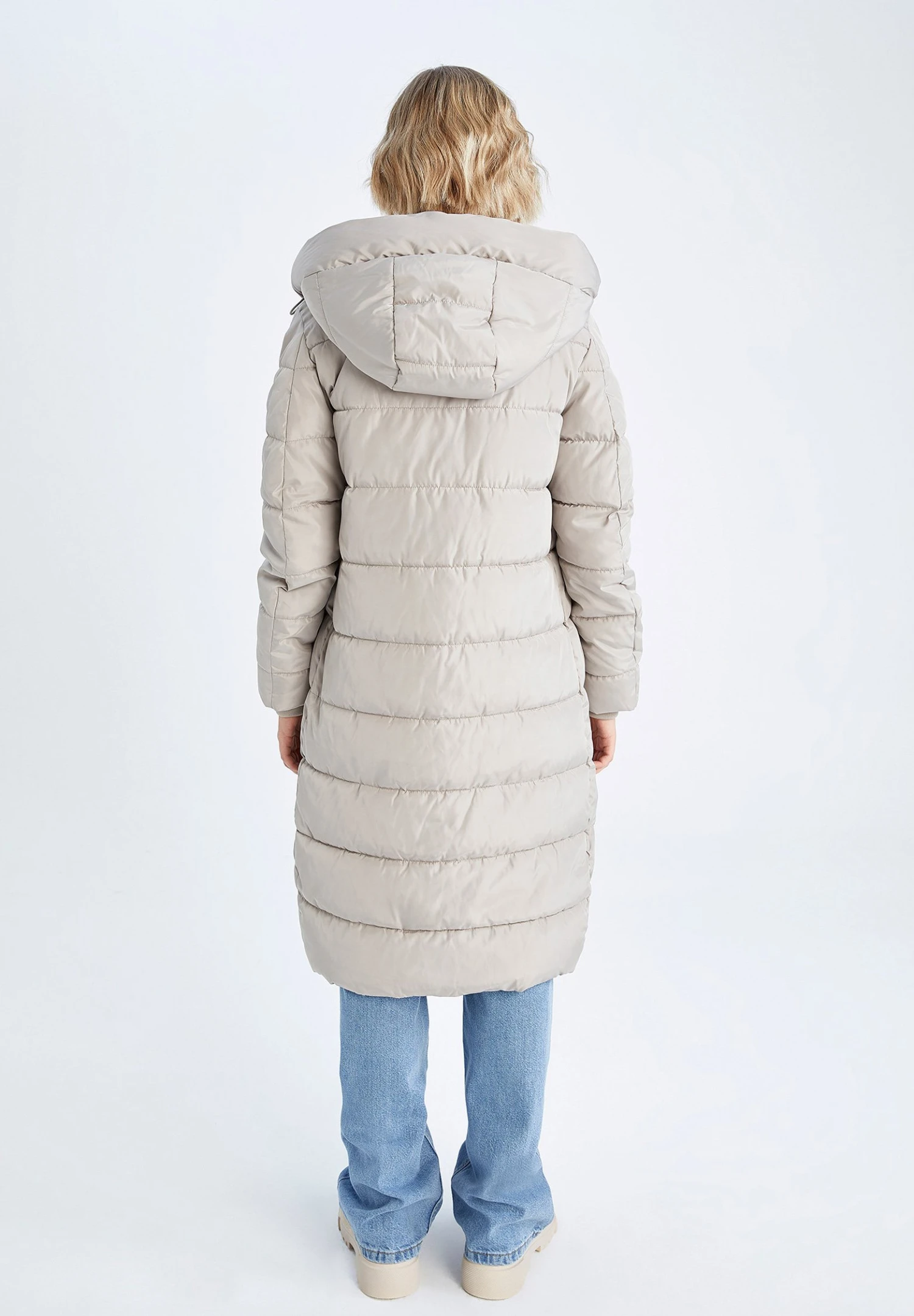 DeFacto Regular Fit - Winterjas - Ecru 5 DeFacto Regular Fit - Winterjas - Ecru - Afbeelding 3