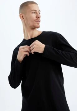 DeFacto Regular Fit Nightwear Combination - Pyjama - Black 9 DeFacto Regular Fit Nightwear Combination - Pyjama - Black -DeFacto 32104f0d4c9b48c6b7461bc696464cc6